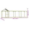 Durable 6x1.5x2 m Chicken Cage | Impregnated Wood Pine