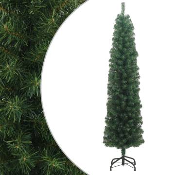 Slim Artificial Christmas Tree 240 cm - Green PVC