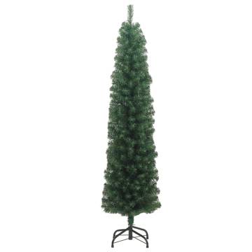 Slim Artificial Christmas Tree 240 cm - Green PVC