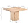 Solid Mango Wood Dining Table 120x120 cm | Timeless Elegance