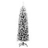 Slim Flocked Snow Christmas Tree 120 cm - Eco-Friendly Decor