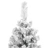 Slim Flocked Snow Christmas Tree 120 cm - Eco-Friendly Decor