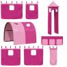 Loft Bed Curtains with Tunnel & Tower - Pink | Hipo Market