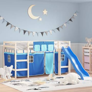 Blue Polyester Curtains for Loft Bed - Fun & Durable