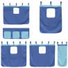 Blue Polyester Curtains for Loft Bed - Fun & Durable