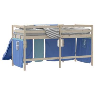 Blue Polyester Curtains for Loft Bed - Fun & Durable