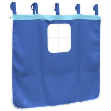 Blue Polyester Curtains for Loft Bed - Fun & Durable