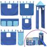 Curtains for Loft Bed with Tower - Fun Blue Polyester