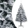  Artificial Christmas Tree with Flocked Snow Green 210 cm PVC Size 210 x 135 cm Quantity in Package 1 Number of Branch Tips Number of LEDs 