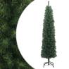  Slim Artificial Christmas Tree with Stand Green 180 cm PVC Colour green Size 180 cm Quantity in Package 1 Model without flocked white snow 