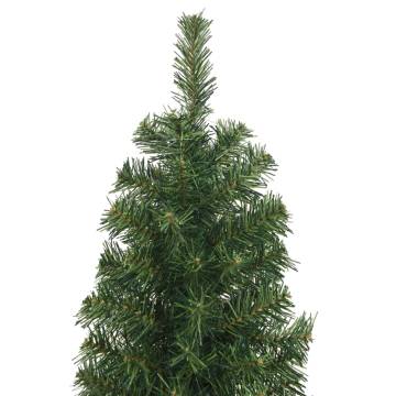 Slim 180 cm Artificial Christmas Tree with Stand - Green