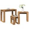 Stylish Nest of Tables - 3 pcs Artisan Oak Engineered Wood