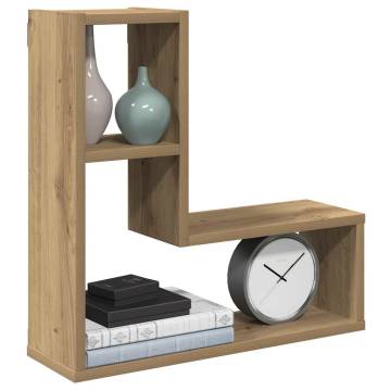 Wall Cube Shelves 2 pcs Artisan Oak - Stylish Storage Solution