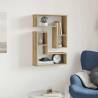 Wall Cube Shelves 2 pcs Artisan Oak - Stylish Storage Solution