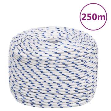 Boat Rope White 8 mm 250 m Polypropylene | Durable & Versatile