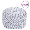 Boat Rope White 8 mm 250 m Polypropylene Colour white and blue Quantity in Package 1 Length 250 m Diameter 8 mm 