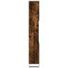 Bathroom Cabinet Smoked Oak 30x30x190 cm - Stylish Storage