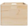 Wooden Box with Handles - Solid Pine Storage Solution