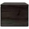 Wooden Box with Lid - Black 40x30x23 cm Solid Pine | Hipomarket