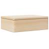 Wooden Box with Lid - Solid Pine Storage Solution | HipoMarket