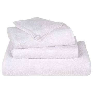 8 Piece White Towel Set | 100% Cotton, 360 GSM - Hipomarket