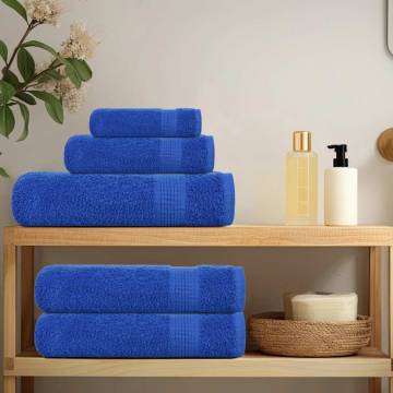 8 Piece Blue Towel Set - 100% Cotton, 360 gsm | HipoMarket