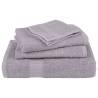 8 Piece Grey Towel Set - 100% Cotton, 360 gsm | HipoMarket