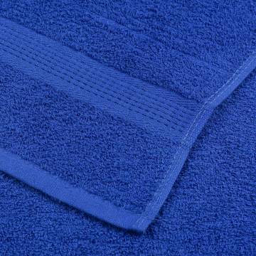 6 Piece Blue Towel Set - 100% Cotton, 360 gsm | HipoMarket