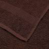 6 Piece Brown Towel Set - 100% Cotton, 360 gsm | Hipo Market