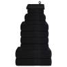  12 Piece Towel Set Black 360 gsm 100% Cotton Colour black Quantity in Package 1 