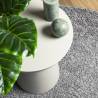 Shaggy Rug PAMPLONA High Pile Modern Grey Ø 100 cm - Buy Now