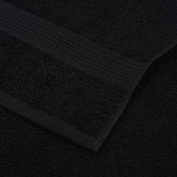 12 Piece Black Towel Set | 100% Cotton, 360 gsm - HipoMarket