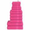  12 Piece Towel Set Pink 360 gsm 100% Cotton Colour pink Quantity in Package 1 