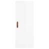 Stylish Highboard High Gloss White - 34.5x34x180 cm