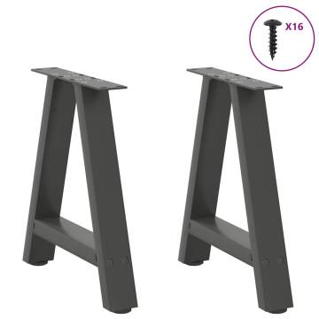 A-Shaped Coffee Table Legs 38x(42-43) cm Anthracite - 2 pcs