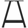 A-Shaped Coffee Table Legs (2 pcs) - Black Steel 50x(42-43) cm