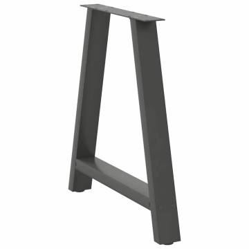 A-Shaped Coffee Table Legs - Anthracite Steel 80x(72-73) cm