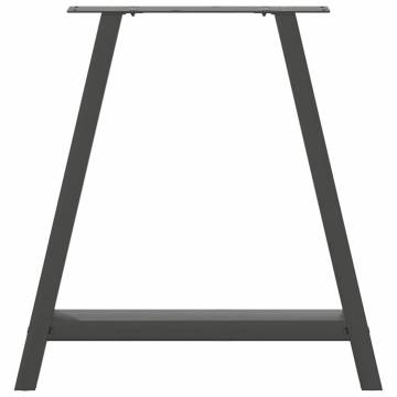 A-Shaped Coffee Table Legs - Anthracite Steel 80x(72-73) cm