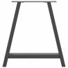 A-Shaped Coffee Table Legs - Anthracite Steel 80x(72-73) cm