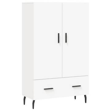 Stylish Highboard White - Modern Engineered Wood Storage