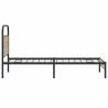 Robust Bed Frame Without Mattress 90x200 cm in Smoked Oak