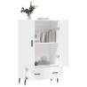 Stylish Highboard White - Modern Engineered Wood Storage