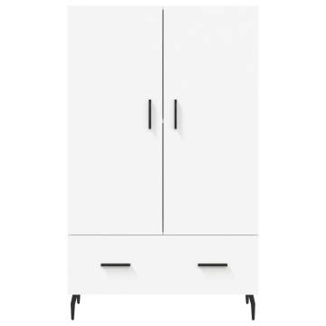 Stylish Highboard White - Modern Engineered Wood Storage