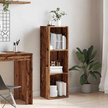 Book Cabinet Old Wood 36x30x114 cm | Stylish Storage Solution