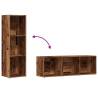 Book Cabinet Old Wood 36x30x114 cm | Stylish Storage Solution