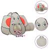 Elephant Children Play Tent with 250 Balls Grey 174x86x101 cm Colour multicolour 2 Quantity in Package 1 