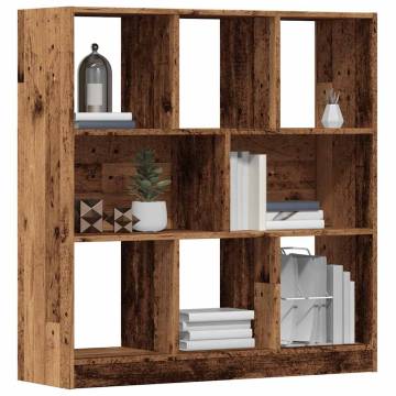 Book Cabinet Old Wood - Stylish Storage Solution | HipoMarket