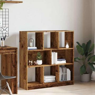 Book Cabinet Old Wood - Stylish Storage Solution | HipoMarket