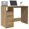  Desk Artisan Oak 102x76x50 cm Engineered Wood Colour artisan oak 