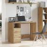 Desk Artisan Oak 102x76x50 cm - Modern Engineered Wood Desk